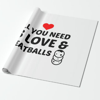 PAPIER CADEAU MEATBALLS AND LOVE