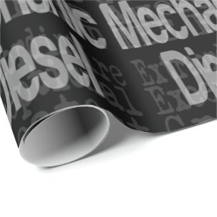 Papier Cadeau Mécanique Diesel Extraordinaire