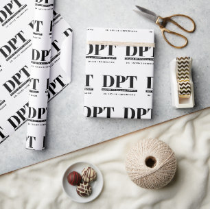 Papier Cadeau Médecin DPT moderne personnalisé de thérapie physi