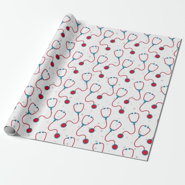 Papier Cadeau Médecin stéthoscope cadeau étudiant médical (Déroulé)