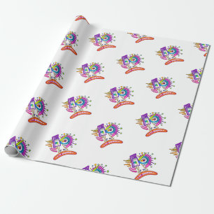 PAPIER CADEAU MÉÉMOGIE EMOJI DE TRIBAL FROWNIE