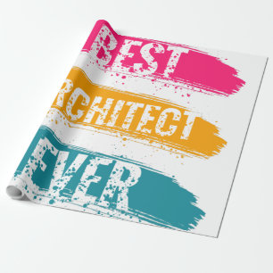 Papier Cadeau Meilleur architecte jamais