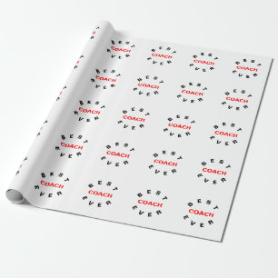 Papier Cadeau Meilleur entraîneur jamais