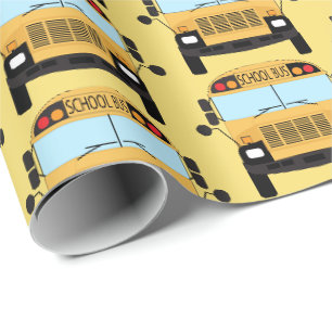Papier Cadeau Meilleur Merci de conducteur de bus scolaire Appré