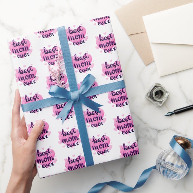 Papier Cadeau Meilleur papier d'emballage maman (Cadeaux)