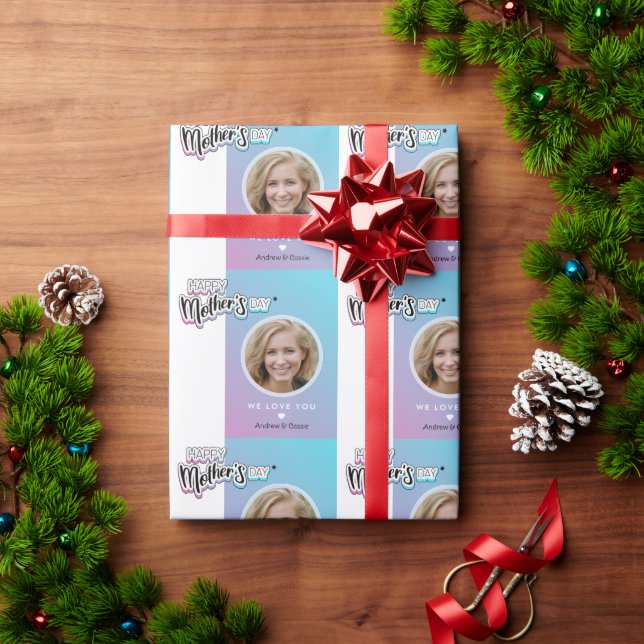 Papier Cadeau Meilleure maman jamais (Cadeau de vacances)