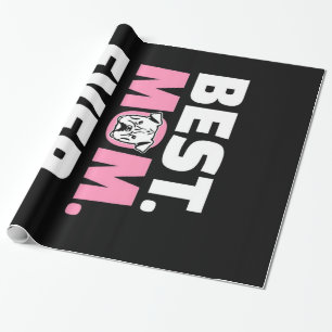 Papier Cadeau Meilleure maman jamais Bulldog Cadeau pour Amour