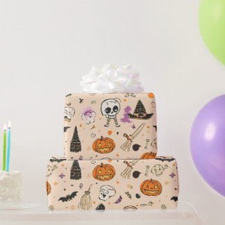 Papier Cadeau Mélange Halloween mignon