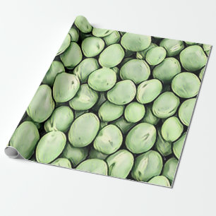 Papier Cadeau Mélange Motif de pilules vertes