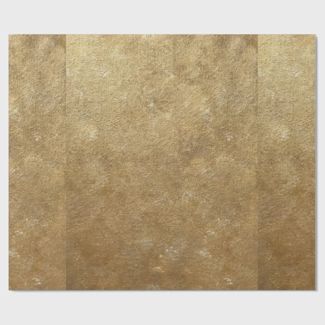 Papier Cadeau Mélanges d'or foncé clair papier d'enveloppement (Plat)