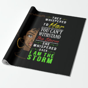Papier Cadeau Melanin Femmes African American Pride Histoire noi