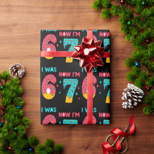 Papier Cadeau mème 6 7 Drôle pour les enfants