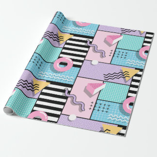 Papier Cadeau Memphis Party