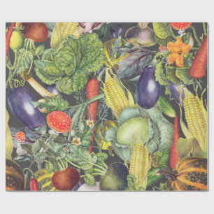 Papier Cadeau Ménagerie de jardin végétal