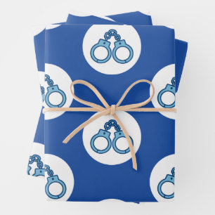Papier cadeau Menottes de Police