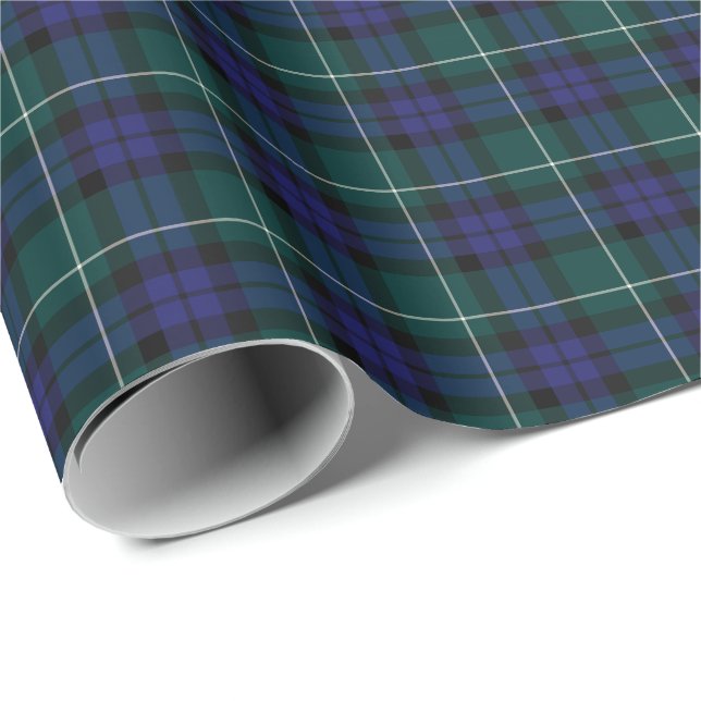 Papier Cadeau Menteith Scotland District Tartan (Coin rond)