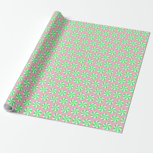 Papier Cadeau Menthe verte (Déroulé)