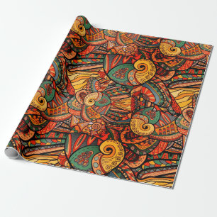 Papier Cadeau Mer de Paisley