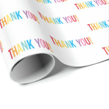 MERCI motif de type arc-en-ciel coloré moderne