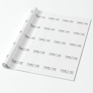Papier Cadeau Merci papa... Fête des pères cadeau