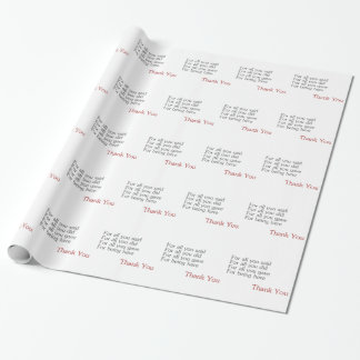 Papier Cadeau Merci pour tous