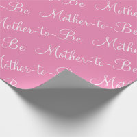Mère à être Baby shower de script rose