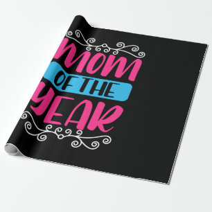 Papier Cadeau Mère Art Maman De L'Année