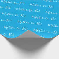 Mère doit être un Baby shower bleu script