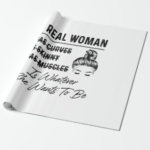 Papier Cadeau Mère Une Véritable Femme Anniversaire