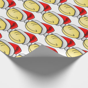 PAPIER CADEAU MERRY CHRISTMAS FACE PÈRE NOËL
