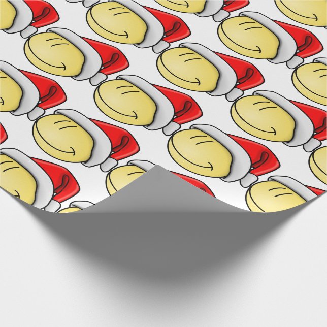 PAPIER CADEAU MERRY CHRISTMAS FACE PÈRE NOËL (Coin)