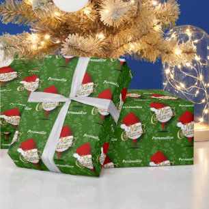 Papier Cadeau Merry Christmas Golf Ball - DIY Texte