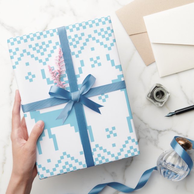 Papier Cadeau Merry Christmas pattern 1 (Cadeaux)
