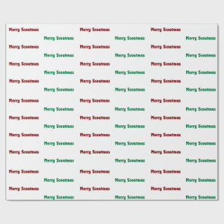 Papier Cadeau Merry Scoutmas Troop Wrapping Paper