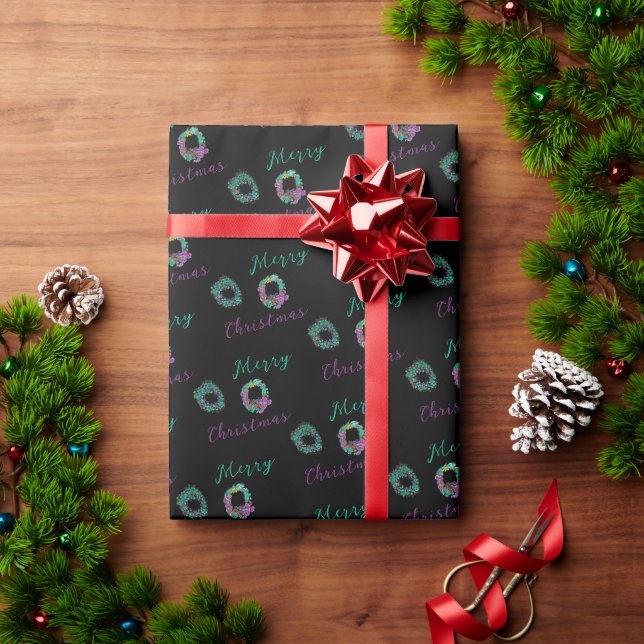 Papier Cadeau Merveilleux Joyeux Chemins de Noël (Cadeau de vacances)