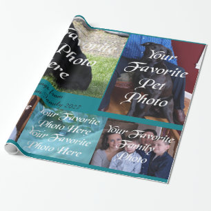 Papier Cadeau Mes beaux amis et photo de famille