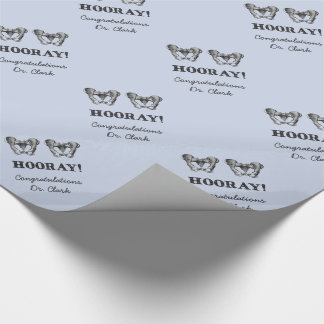 Papier Cadeau Message hourra personnalisé d'anatomie de hanche