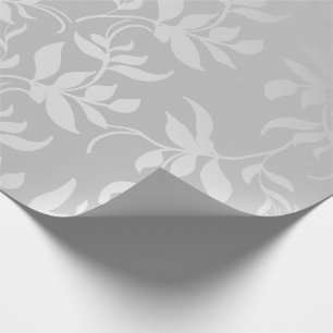 Papier Cadeau Métal brossé argenté moderne