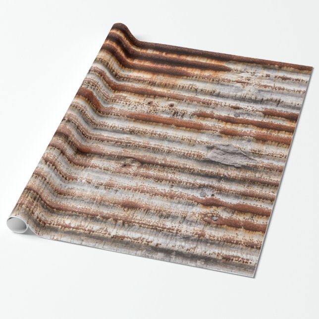 Papier Cadeau Metal Vintage (Déroulé)