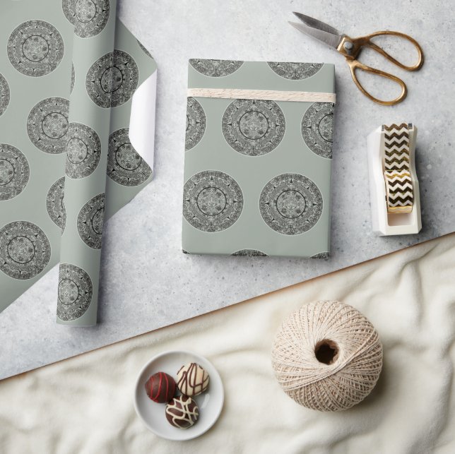 Papier Cadeau Mexicaine Aztec Sun Stone Maya Calendrier 1 (Artisanat)