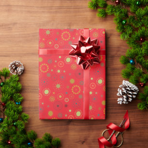 Papier Cadeau Mi-siècle Noël moderne