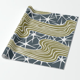 Papier Cadeau Mid century abstract Illustration moderne - Beauti