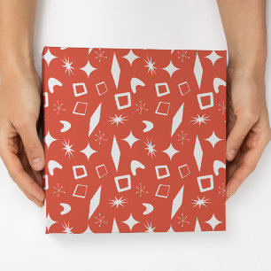Papier Cadeau Mid Mod Atomique moderne Noël Rétro
