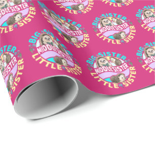 Papier Cadeau Middle Sister est une grande et petite soeur