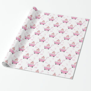 Papier Cadeau Mignon c'est un papier d'emballage de baby shower
