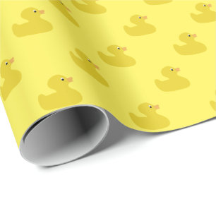 Papier Cadeau   mignon en caoutchouc jaune tout arrière - plan