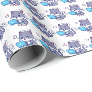 Papier Cadeau mignon étudiant paresseux - peut-être demain je va