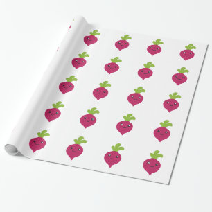 Papier Cadeau Mignon Kawaii Betterave