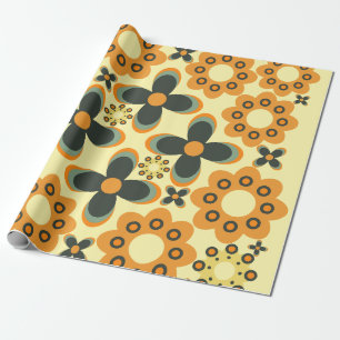 Papier Cadeau mignon motif pétale de fleur 4