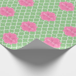 Papier Cadeau Mignon personnalisez le monogramme